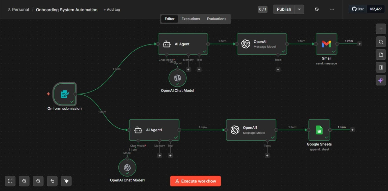 AI Client Onboarding Automation — n8n workflow